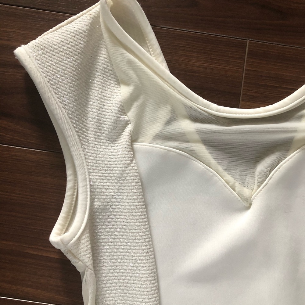 Cameo Ivory cocktail dress with sheer details